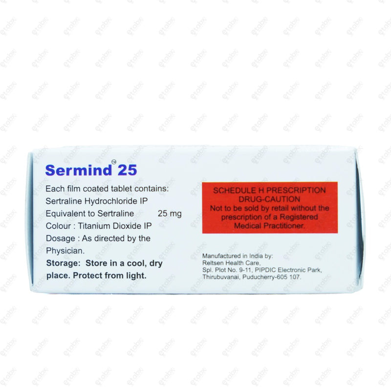 Sermind 25mg Tablet 10's