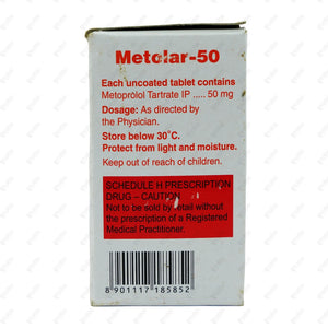 Metolar 50mg Tablet 15's