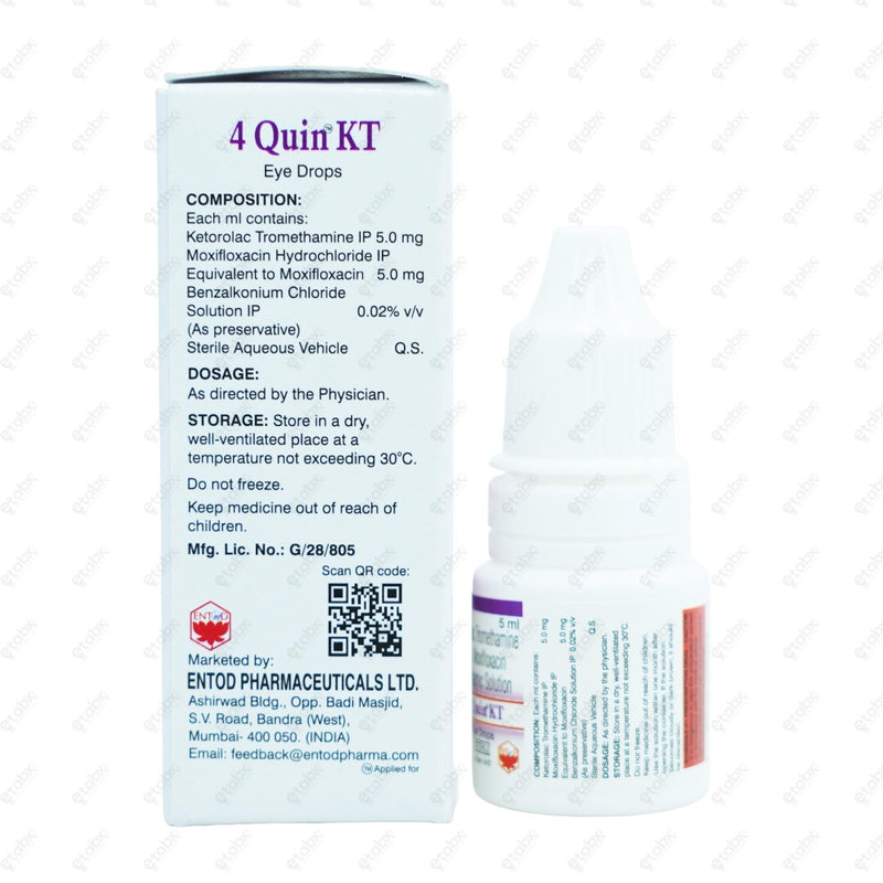 4 Quin KT Eye Drops 5ml