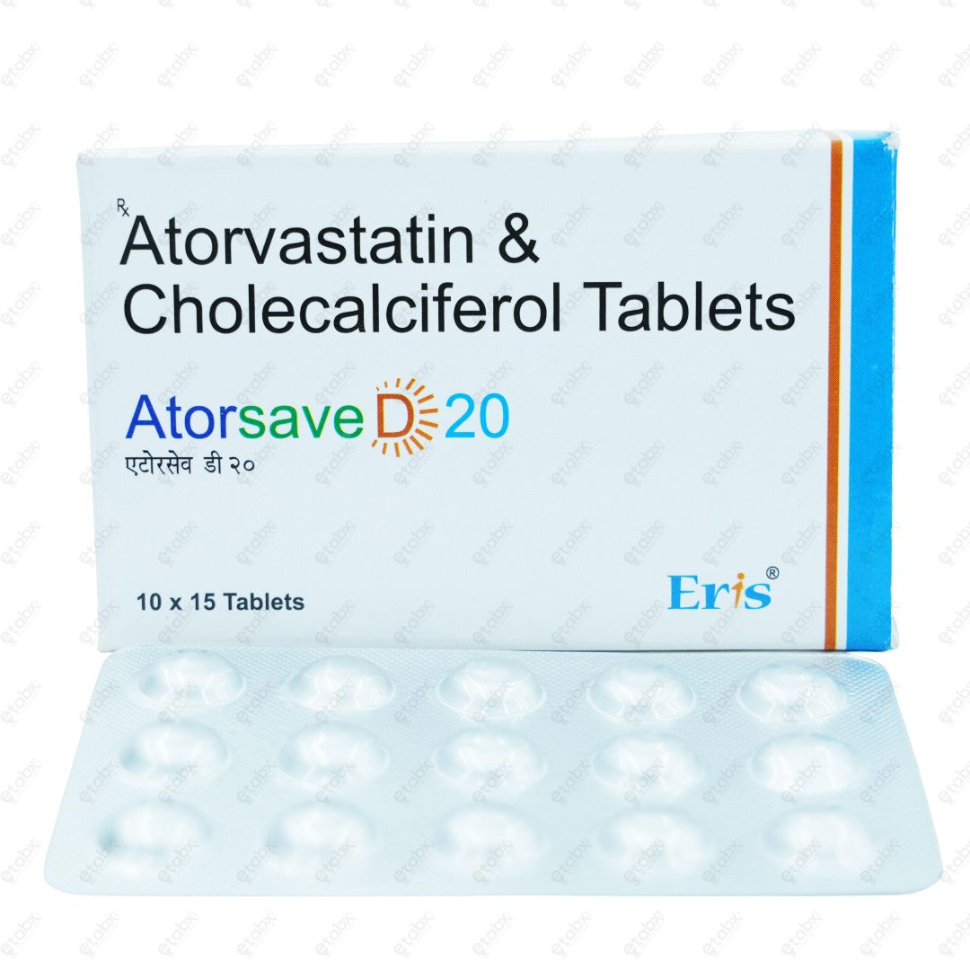 Atorsave D 20 Tablet 15's