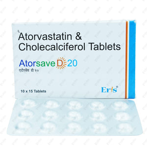 Atorsave D 20 Tablet 15's
