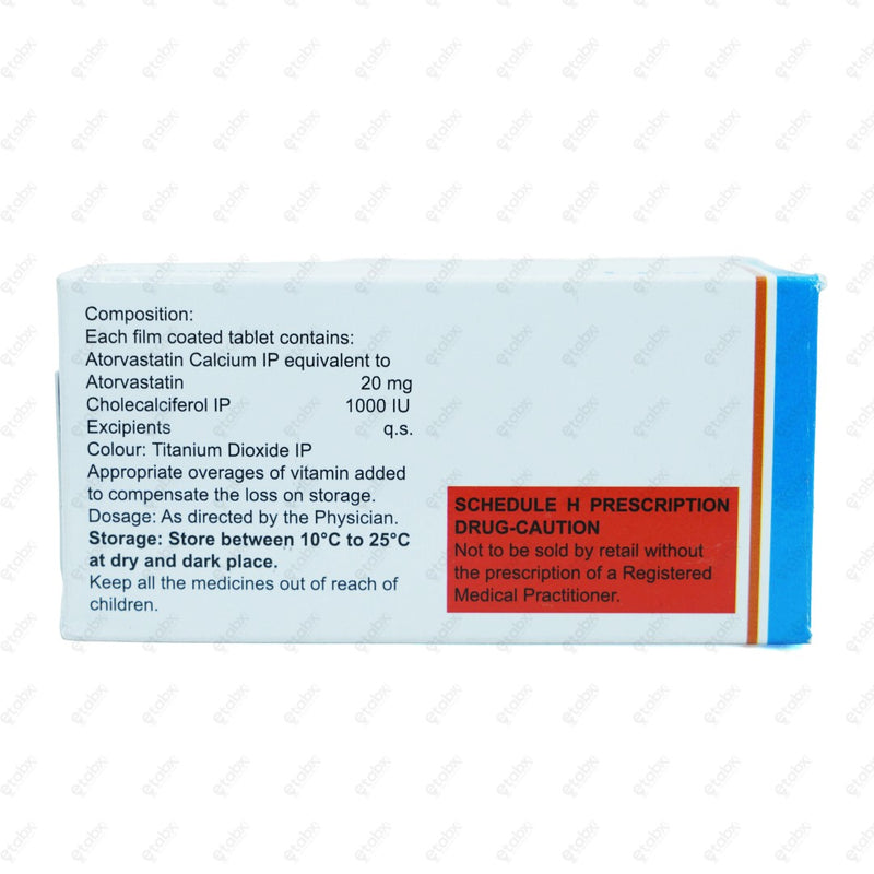 Atorsave D 20 Tablet 15's