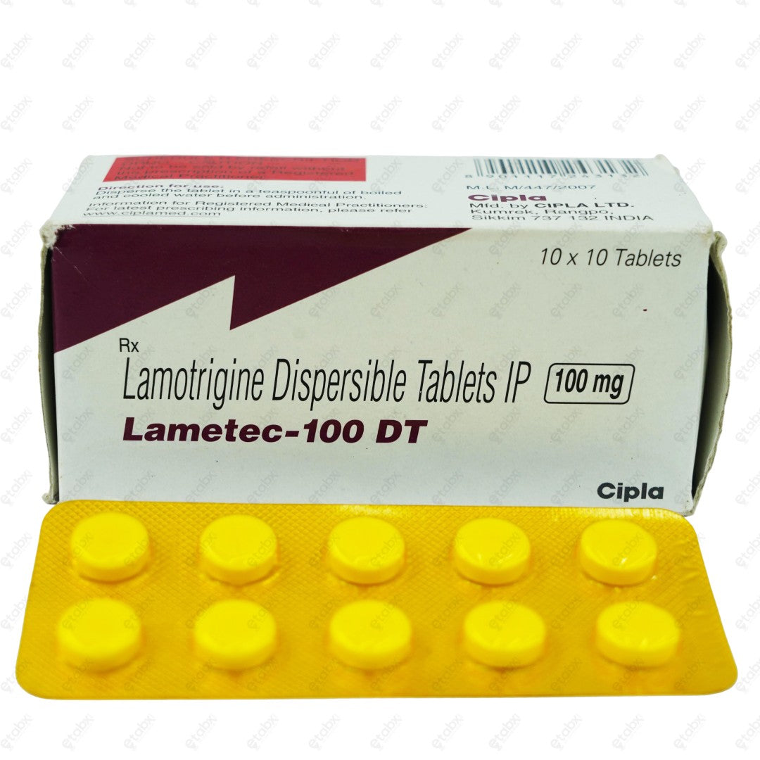 Lametec 100mg Dispersible Tablet 10's