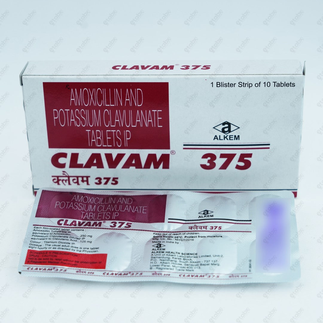 CLAVAM 375MG Tablets 10's