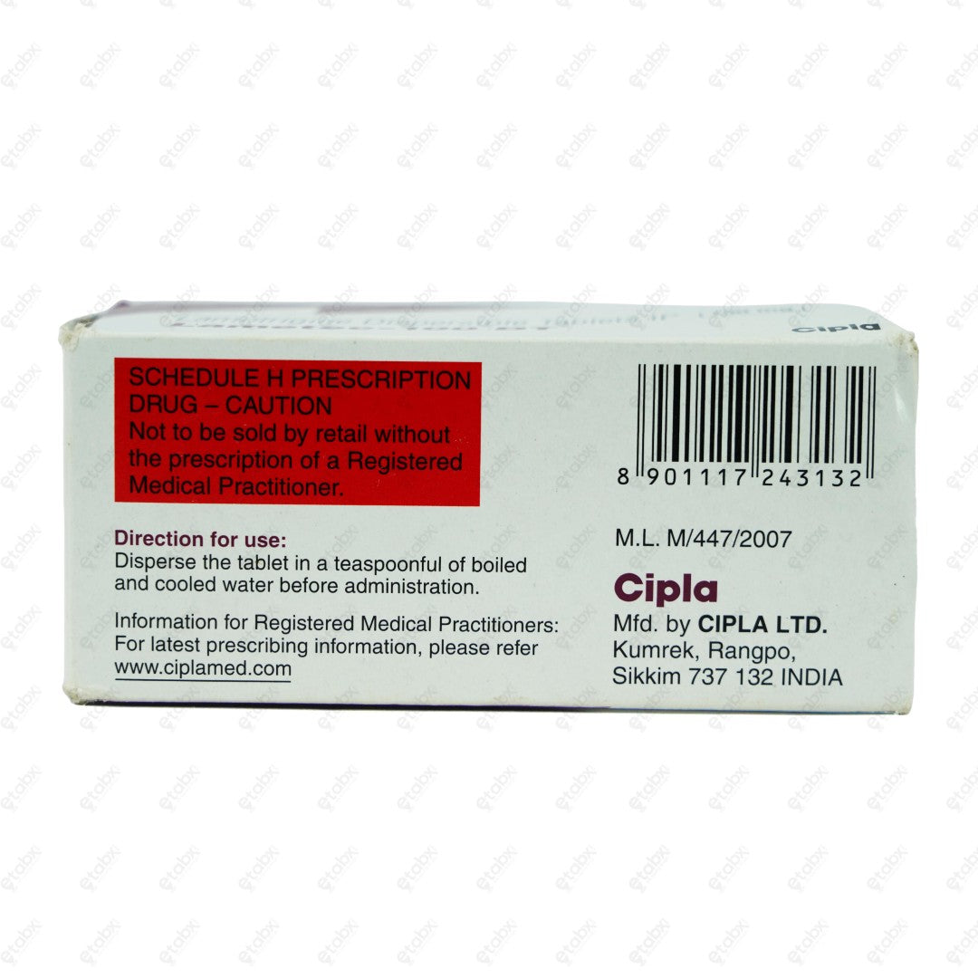 Lametec 100mg Dispersible Tablet 10's