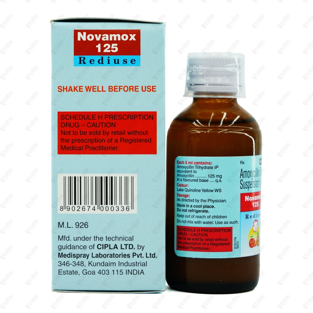 NOVAMOX 125mg Suspension 60ml