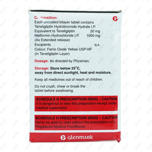 Ziten M 20/1000mg Tablet 15's