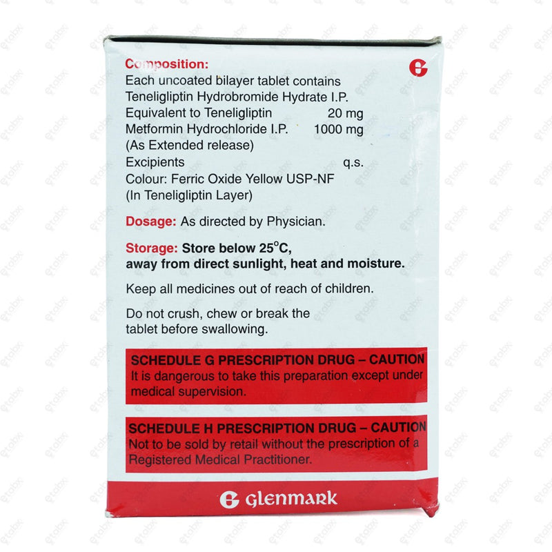 Ziten M 20/1000mg Tablet 15's