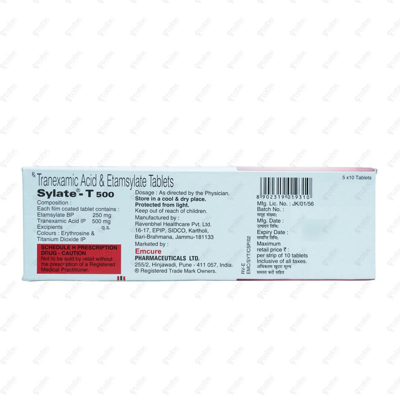Sylate T 500mg Tablet 10's