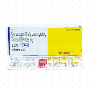 EPITRIL 0.25MG Tablets 10's