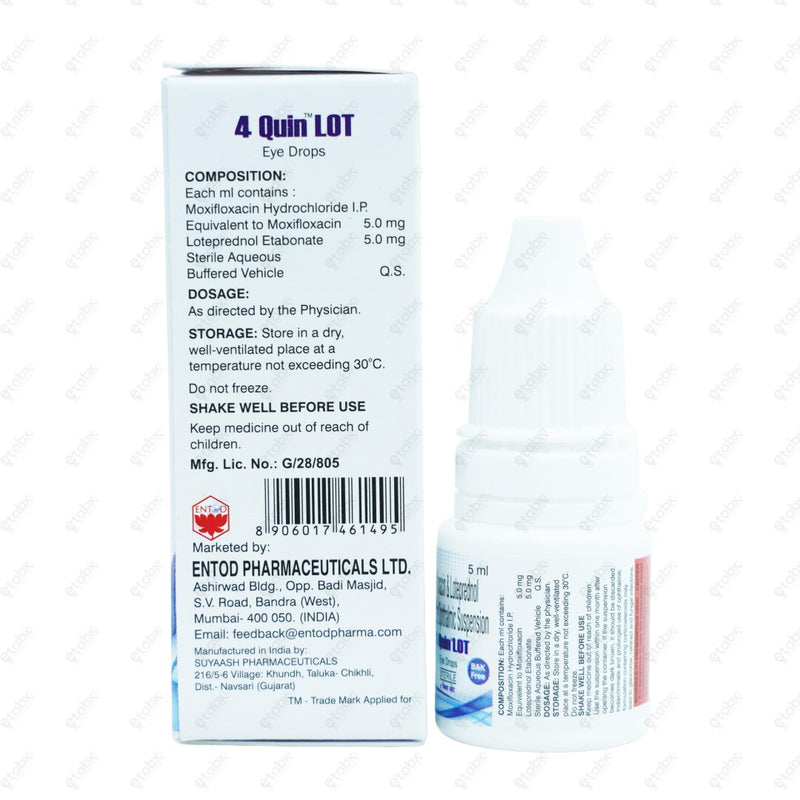 4 Quin Lot Eye Drops 5ml