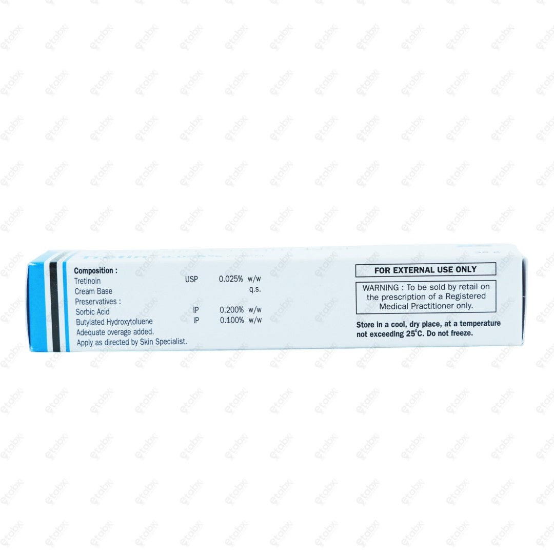 Tretin 0.025% Cream 30gm