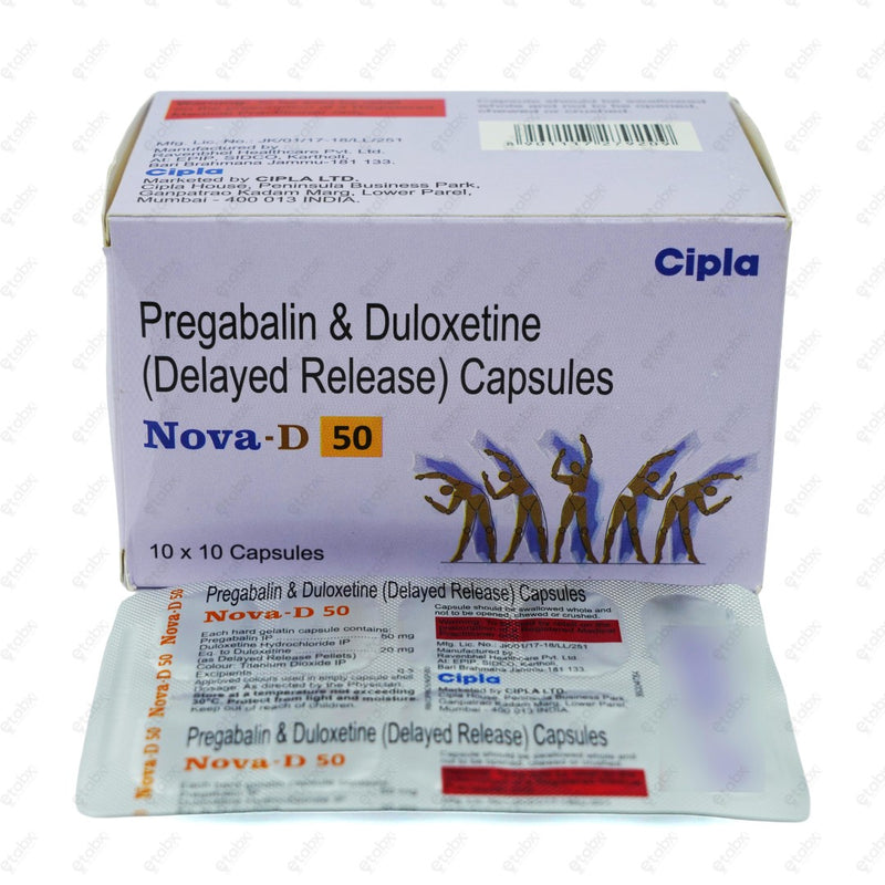 NOVA D 50MG Capsules 10's
