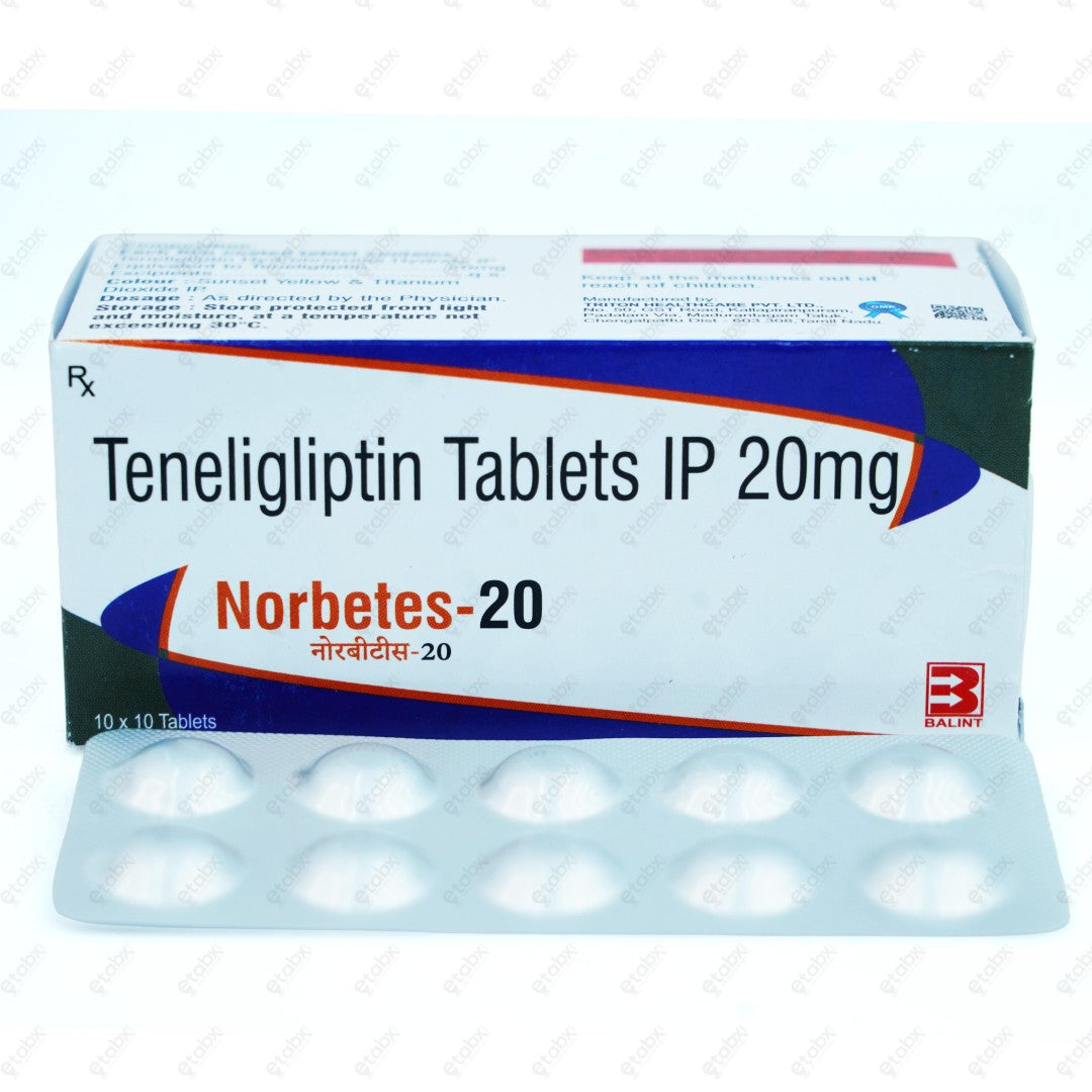 Norbetes 20mg Tablets 10s