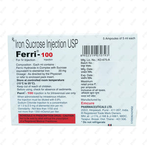 Ferri 100mg Injection 5ml