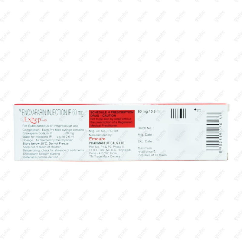 Exhep 60mg Injection
