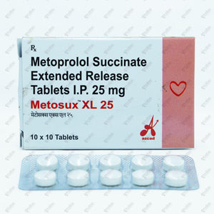 Metosux XL 25 Tablet 10's