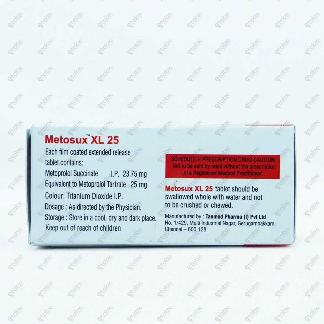 Metosux XL 25 Tablet 10's
