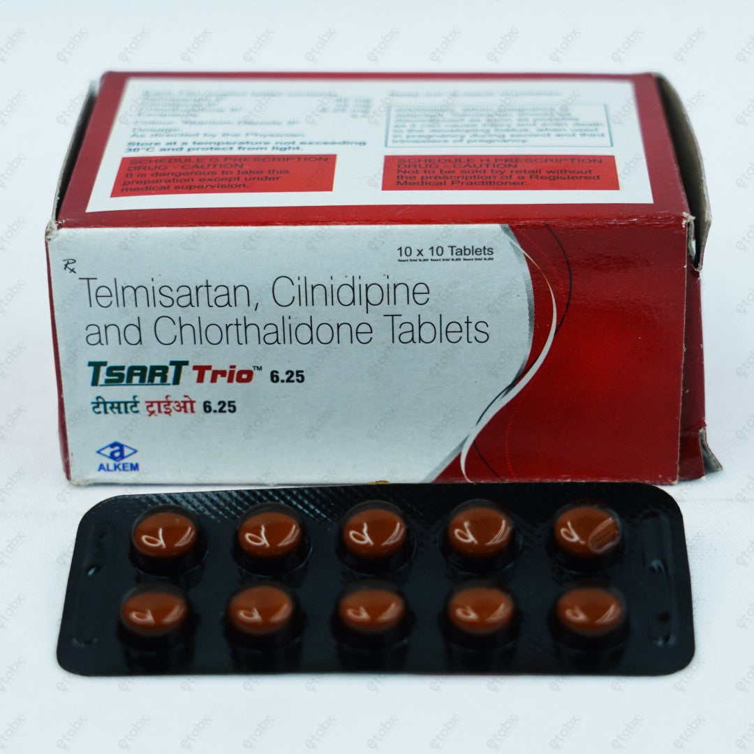 TSART TRIO 6.25MG Tablet 10's