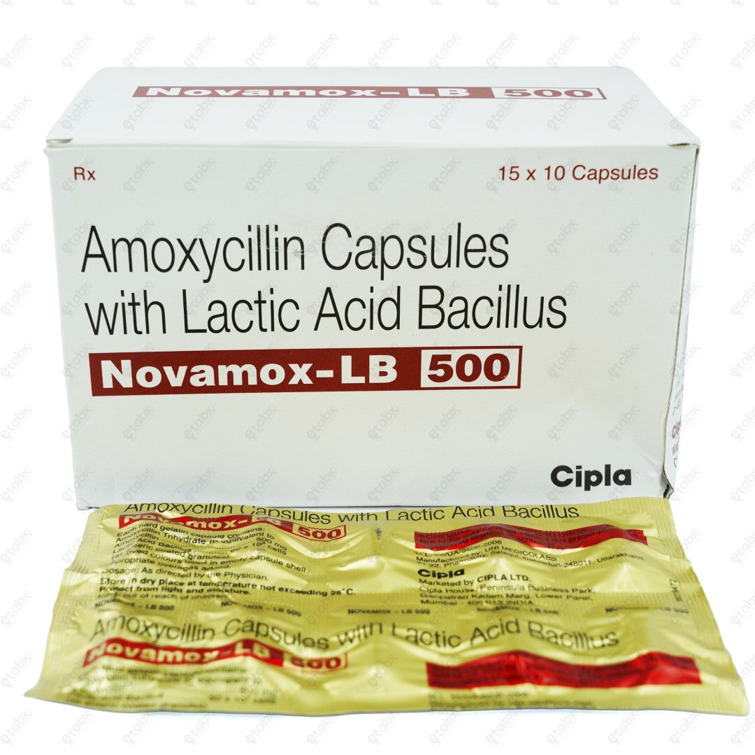 Novamox 500 LB Capsule 10's