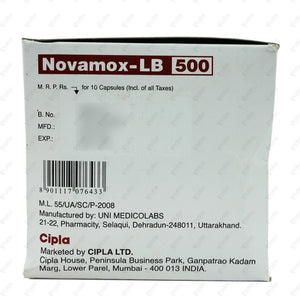 Novamox 500 LB Capsule 10's