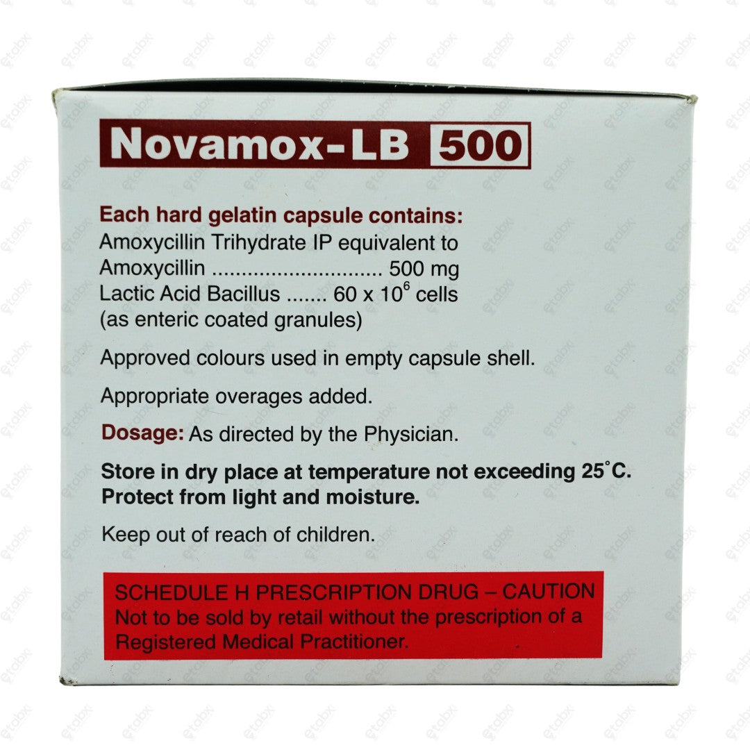 Novamox 500 LB Capsule 10's