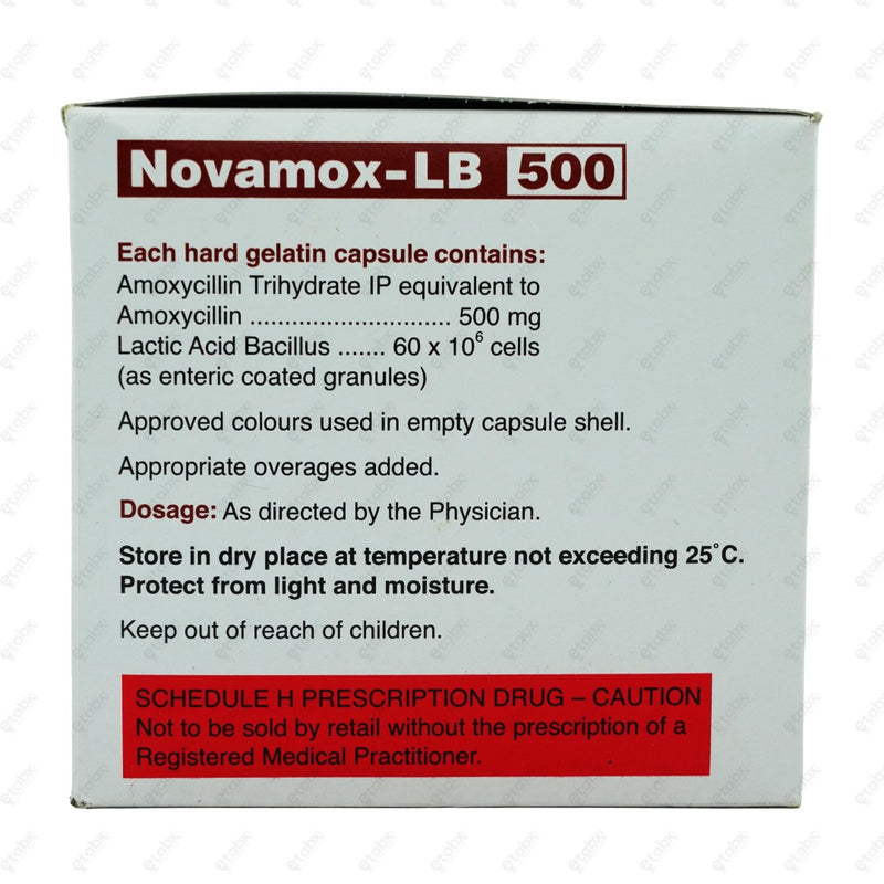 Novamox 500 LB Capsule 10's