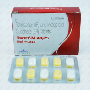 TSART M 40/25 MG Tablet 10's
