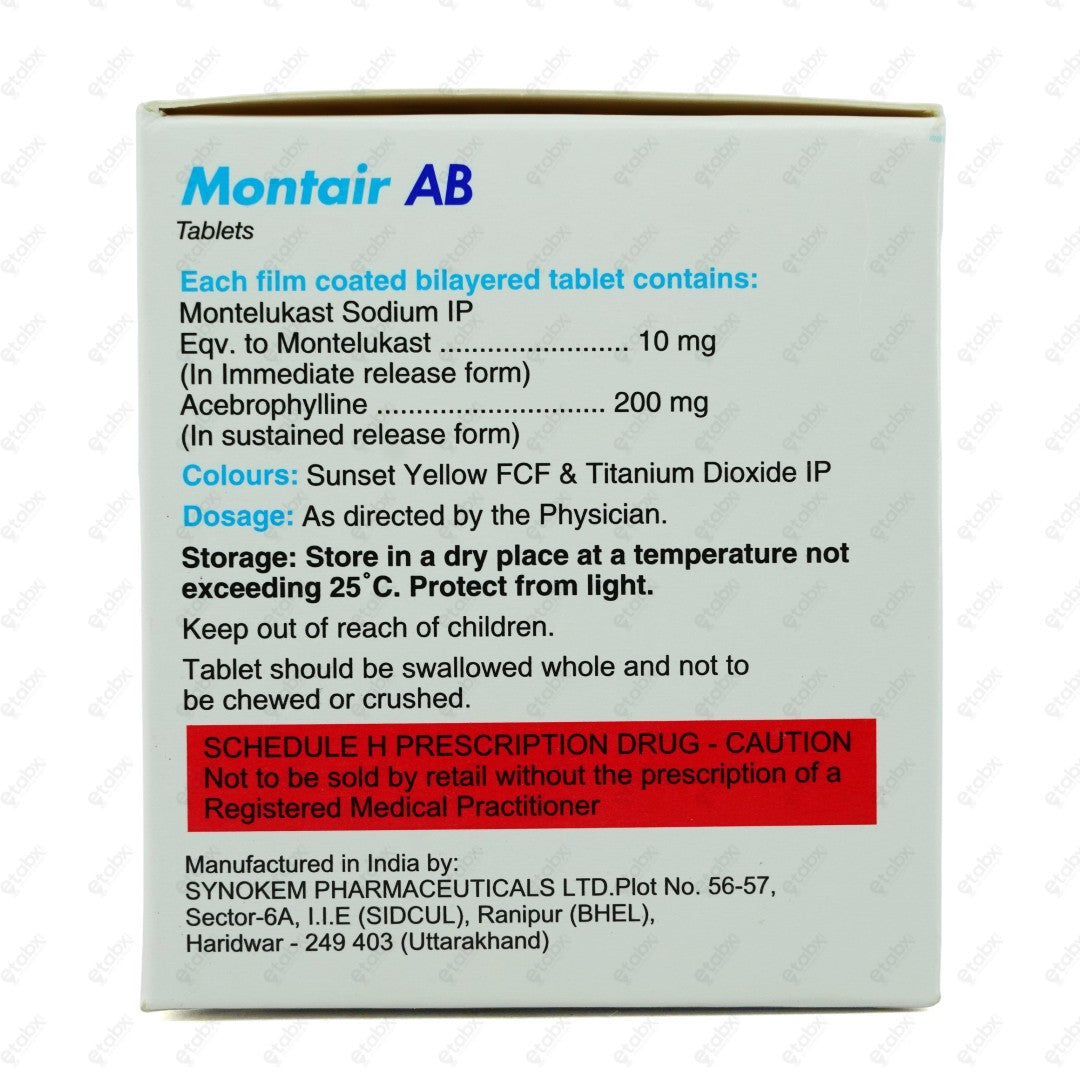 Montair AB 200mg Tablet 10's