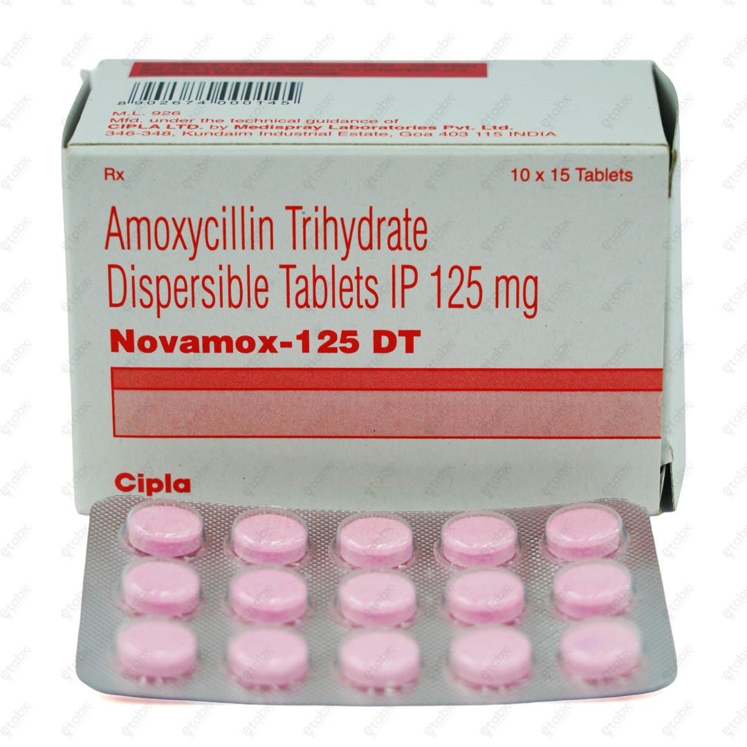 Novamox 125 DT Tablet 15's