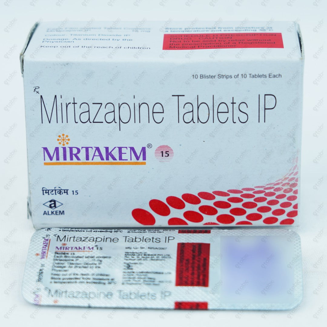 Mirtakem 15mg Tablet 10's