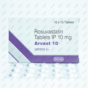 Arvast 10mg Tablets 15's