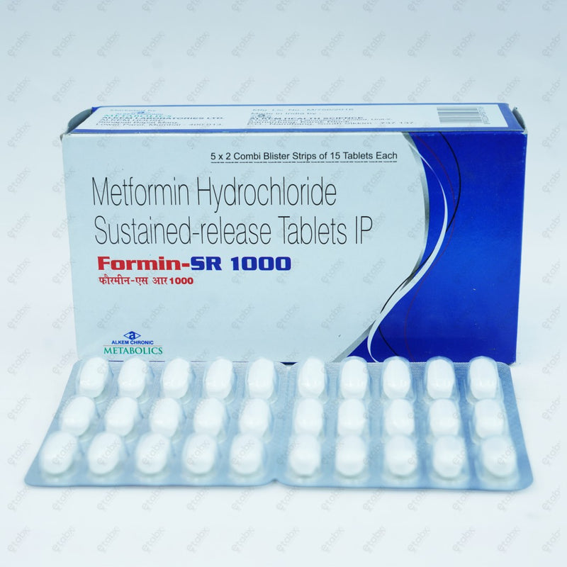 Formin SR 1000mg Tablets 15's