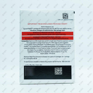 Eglucent Mix 50 Insulin Cartridge 5x3ml