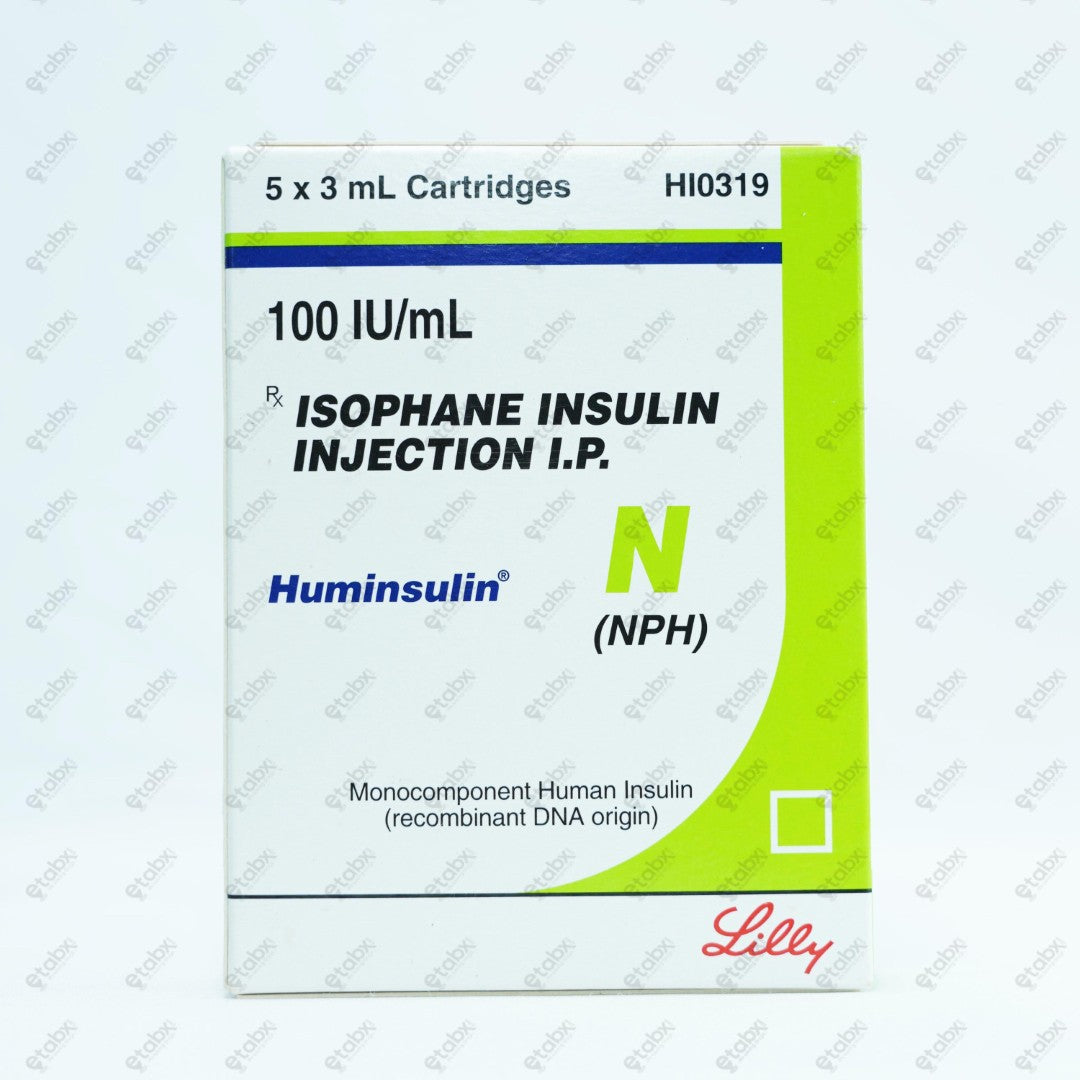 Huminsulin NPH Insulin Cartridges 5x3ml