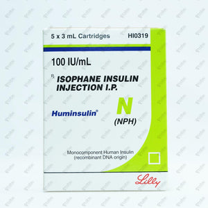 Huminsulin NPH Insulin Cartridges 5x3ml
