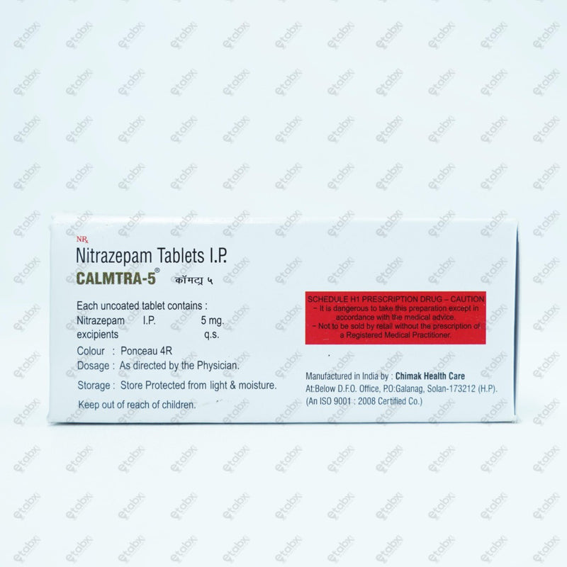 Calmtra 5mg Tablet 10's