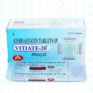 Vitiate 20mg Tablet 10's