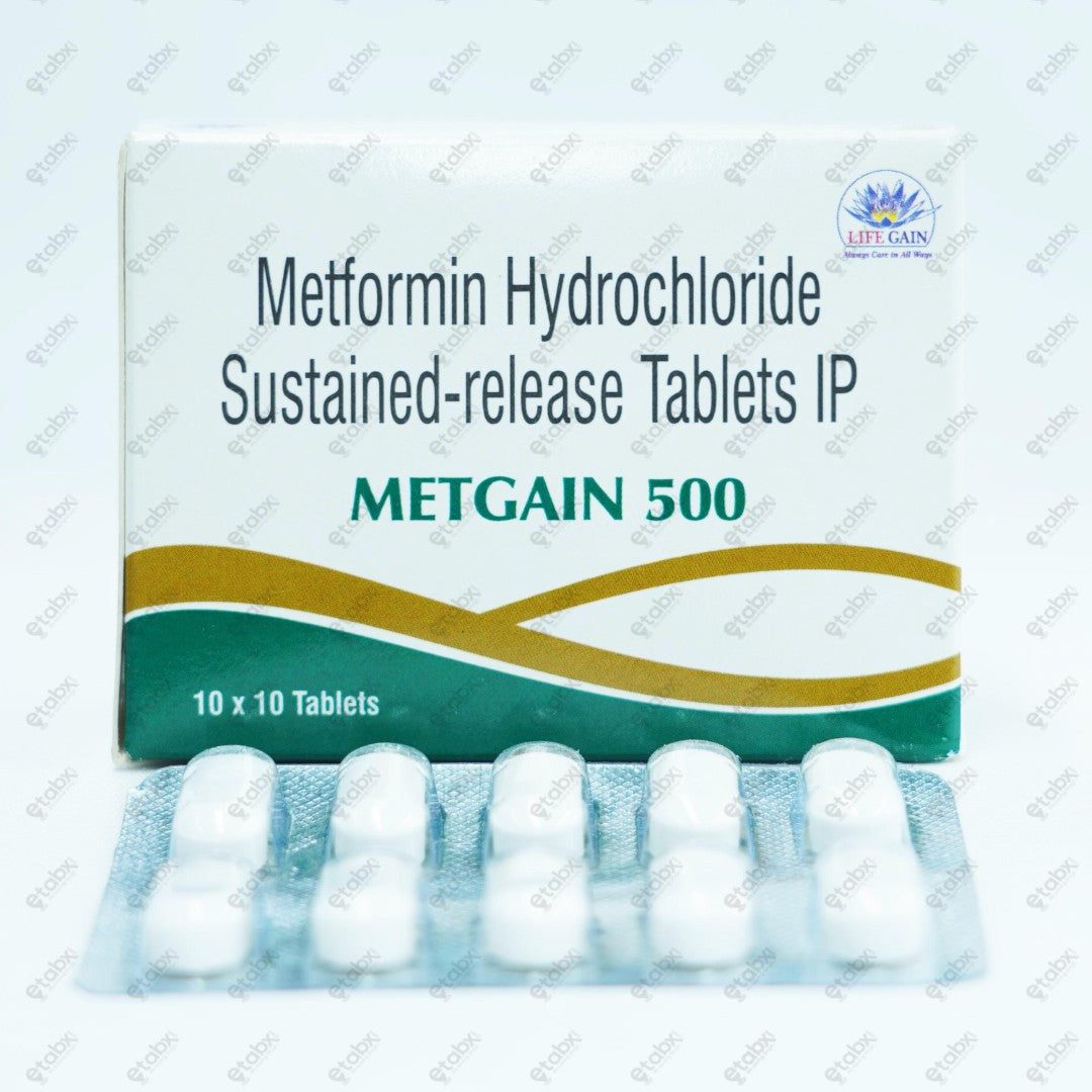 Metgain 500 Tablet 10's