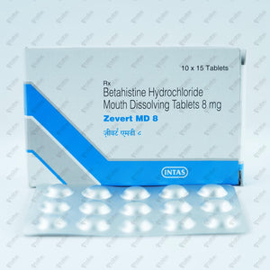 Zevert MD 8mg Tablet 15's