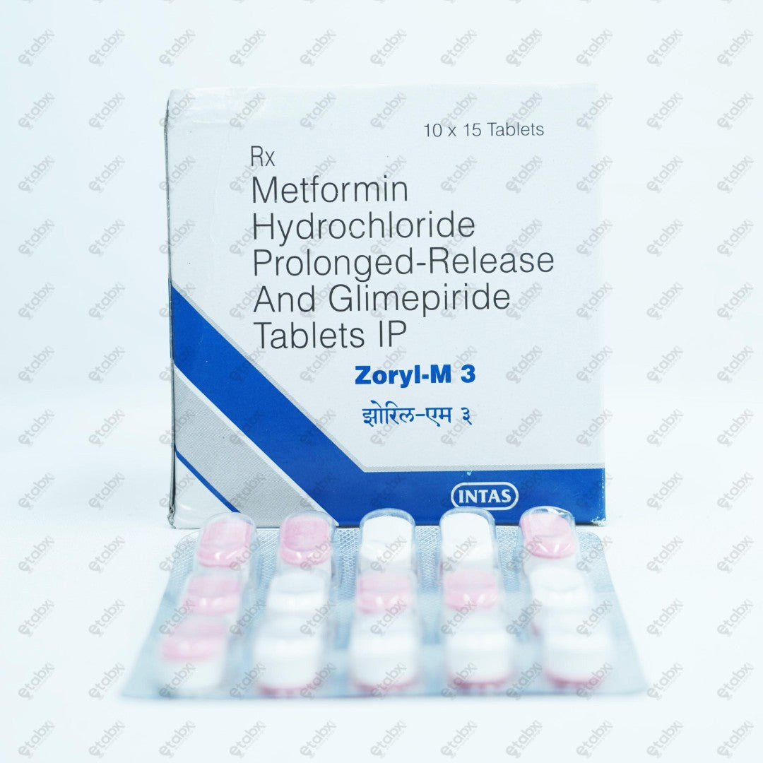 Zoryl M3 Tablet 15's