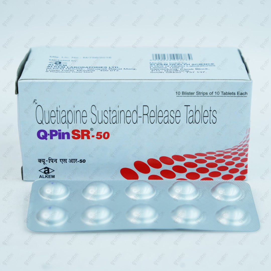 Q Pin SR 50mg Tablet 10's