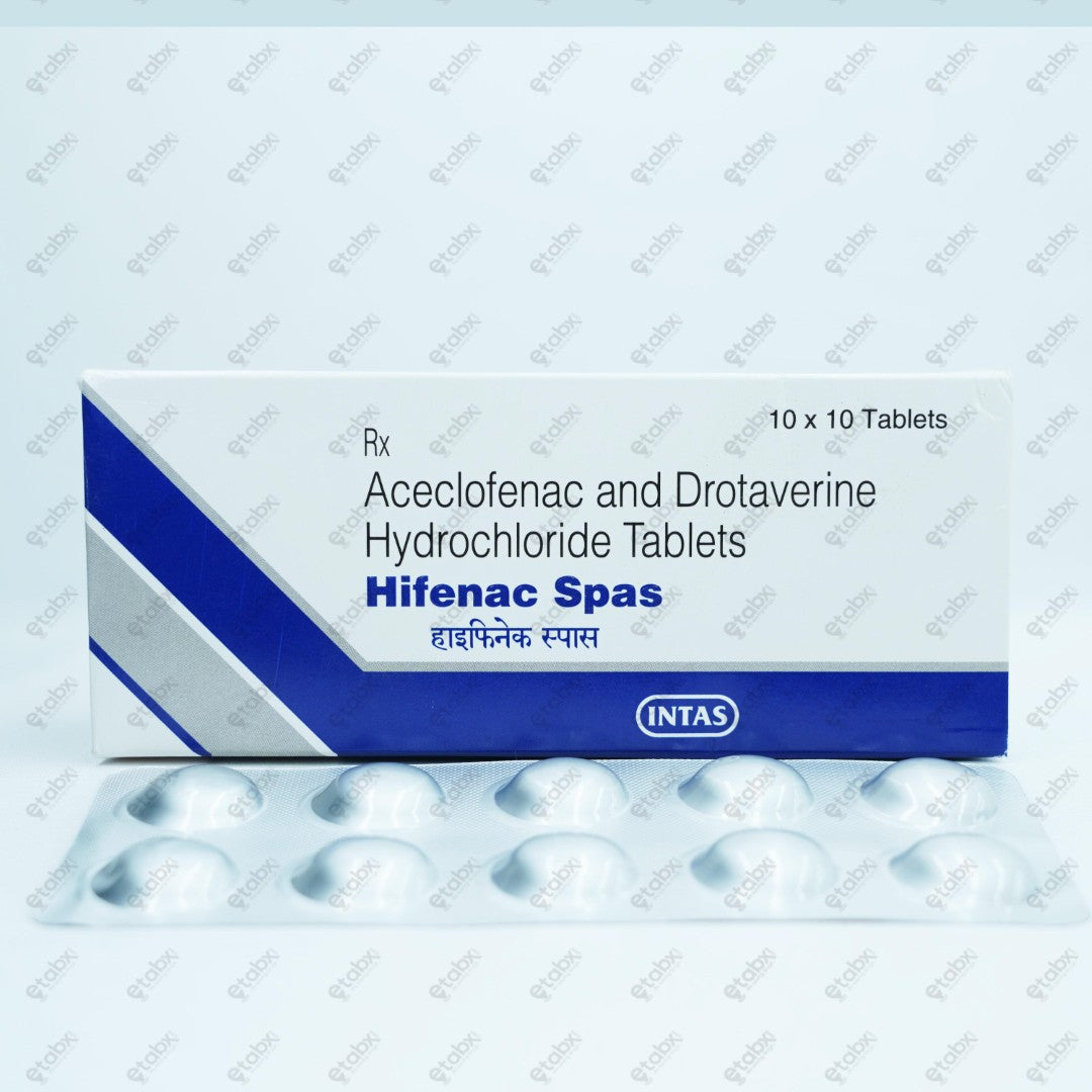 Hifenac Spas Tablets 10's
