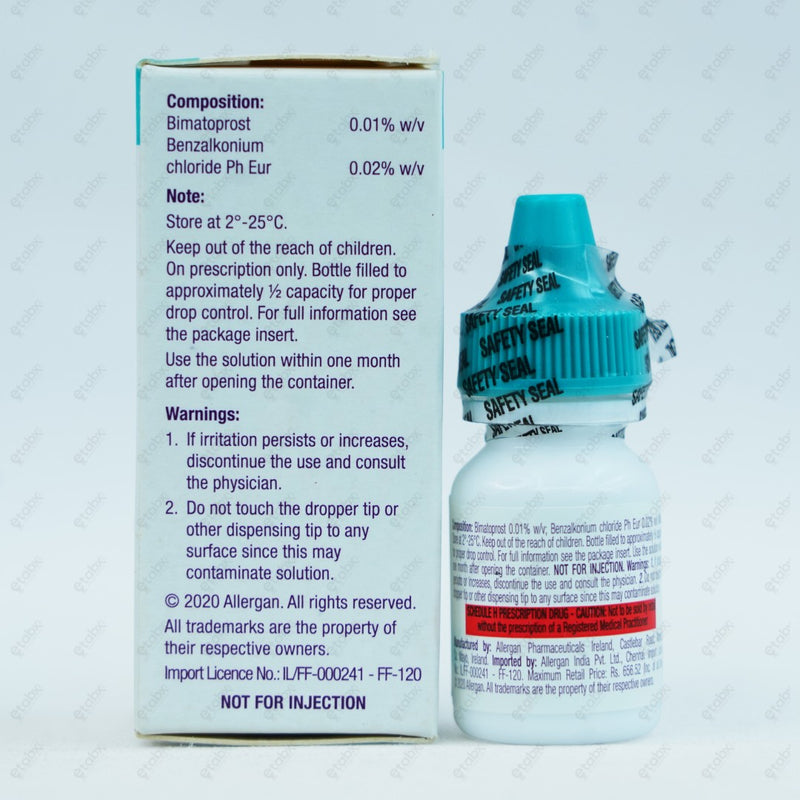Lumigan 0.01% Ophthalmic Solution 3ml