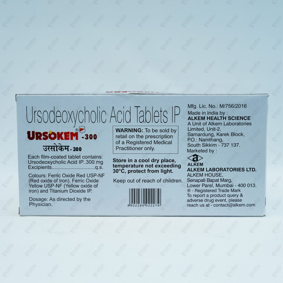 Ursokem 300mg Tablet 10's