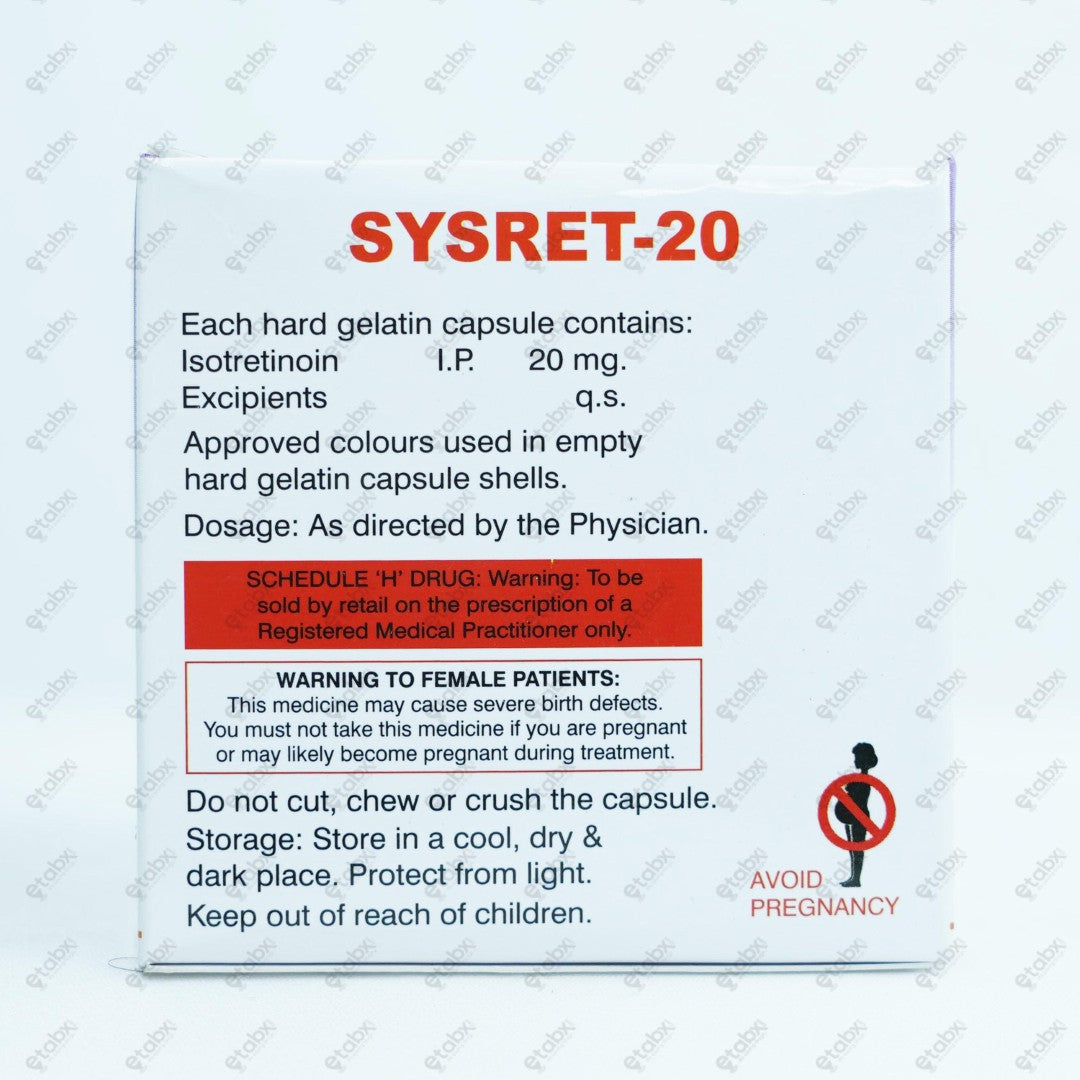 SYSRET 20mg Capsule 10's