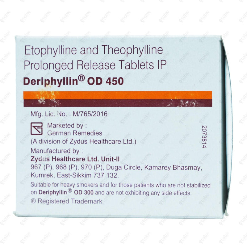 Deriphylin OD 450mg Tablet 15s