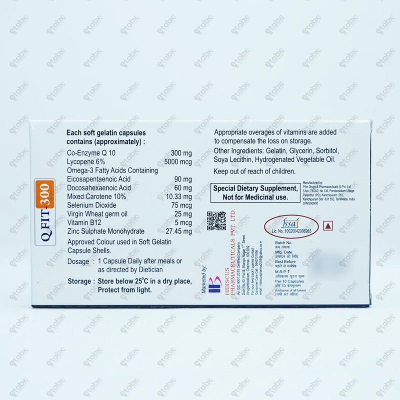 Q Fit 300mg Tablet 10's