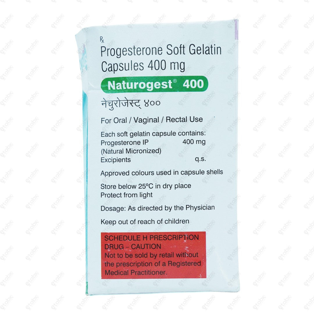 Naturogest 400mg Softgel Capsule 10's