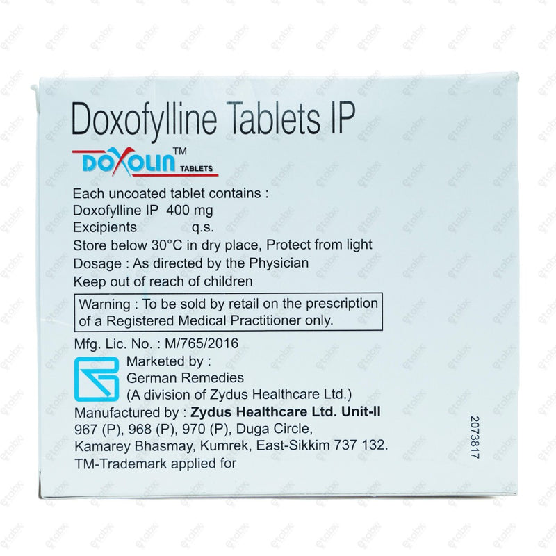Doxolin 400mg Tablet 30's